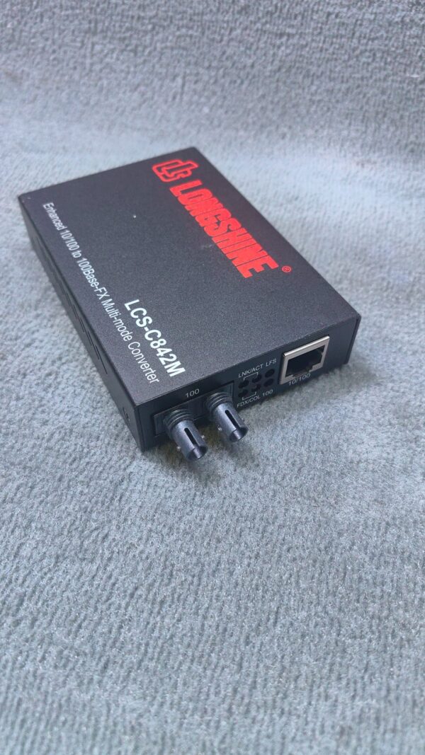 Longshine LCS-C842 – Kompakter Medienkonverter für Kupfer- und LWL-Netzwerke (gebraucht)
